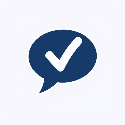 InterviewPrepPro Logo: A stylized speech bubble with a tick inside.